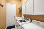 Laundry Room Equipped with Full Size Washer & Dryer